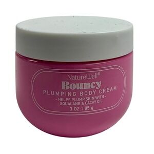 NatureWell Bouncy Plumping Body Cream Squalane Cacai Oil 3 oz